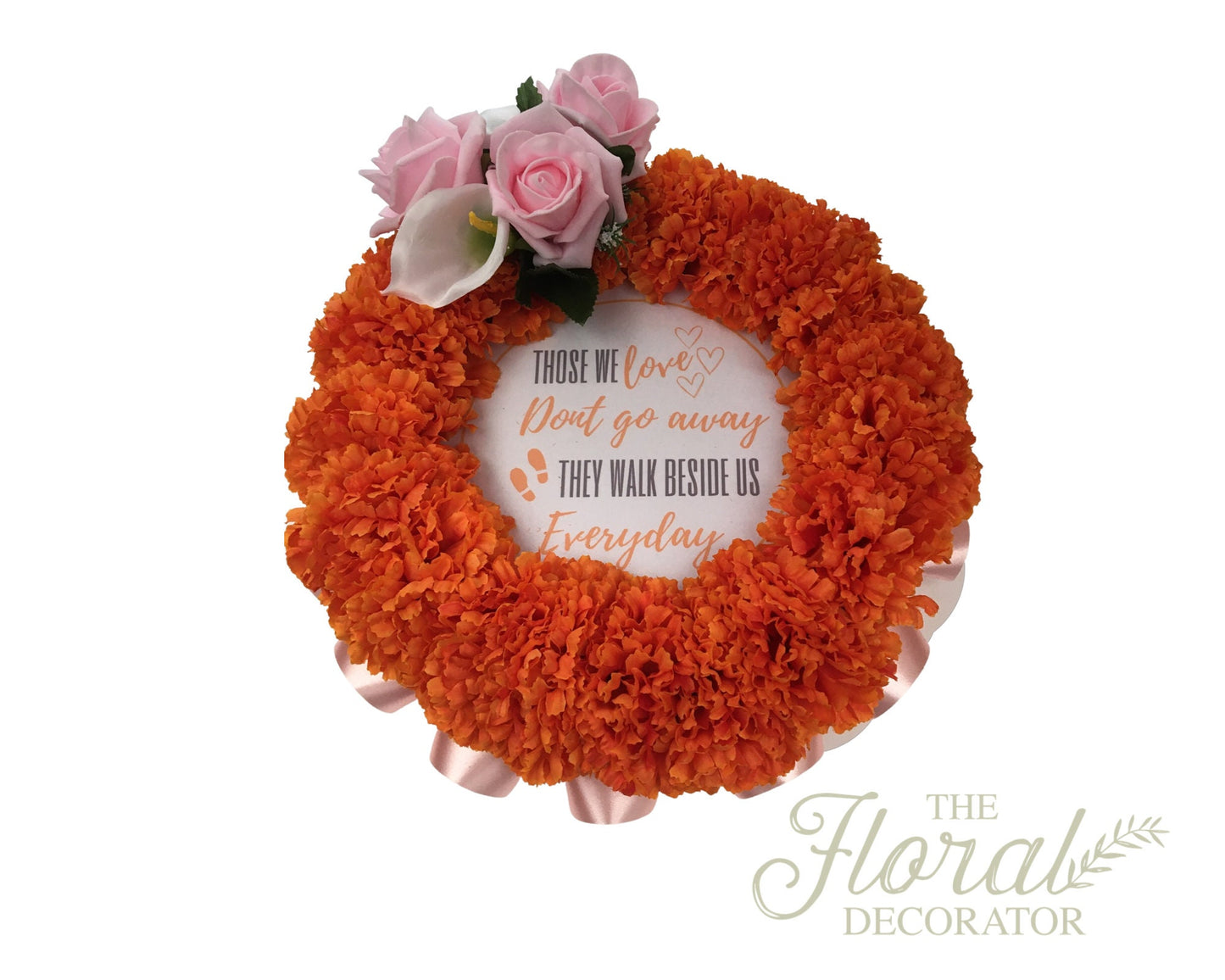 Wreath Artificial Silk Funeral Flower Tribute Quote Any Colour memorial wreath for Mum, Nan, Dad Grandad.