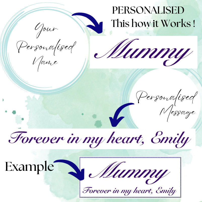 Heart Funeral Flower Mum Wreath - Artificial Silk Flowers - Tribute Keepsake for Mum Mom Mummy Mam Mama Grave Memorial.